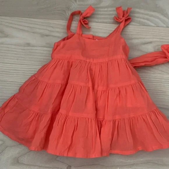 open lace back dress Tein Strapless Mini Dress Pink / Orange